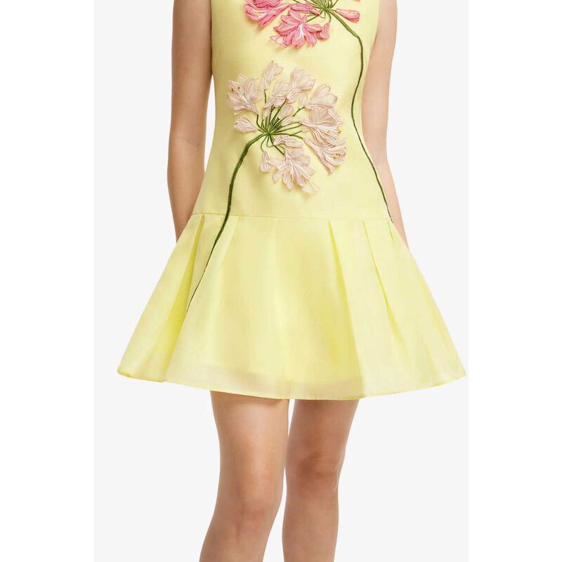 LEO LIN Petra Applique Mini Dress - Agapanthus Print image number 2